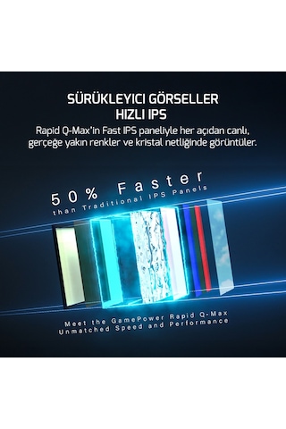 Gamepower Rapid Q-max 27 0.5ms Qhd 300hz Fast Ips 10 Bit Rgb Cece5gmp0057