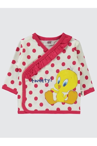 Civil Baby Tweety Puan Empirme Zıbın Takımları Ekru