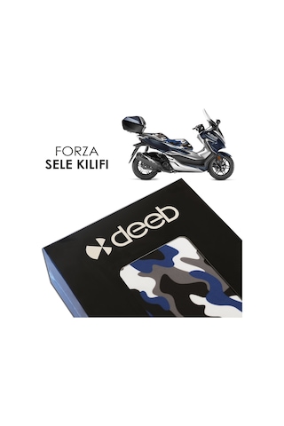 Deeb Honda Forza 250 Kamuflaj Sele Kılıfı Örtüsü Lacivert Beyaz (507209546)