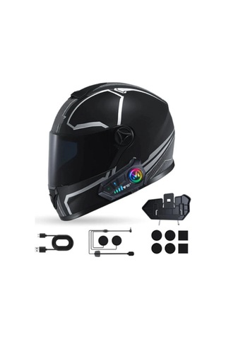 Bluetooth İntercom Seti 2 Yıl Garantili Motosiklet İletişim Cihazı Çiftli Paket Süresi