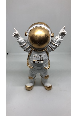 Lebson Dekoratif Polyester Buz Beyazı Astronot Sarı