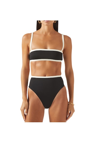 Bondi Born Şık Yüksek Bel Bikini Altı Siyah
