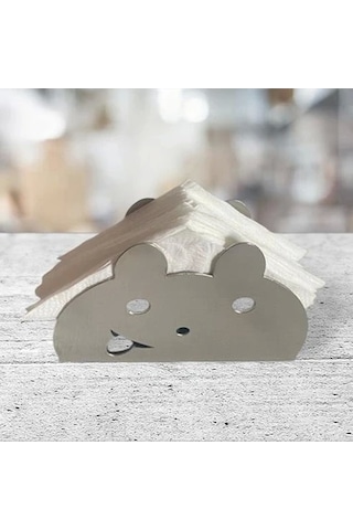 Glare Peçetelik Paslanmaz Çelik Ayıcık Çok Renkli