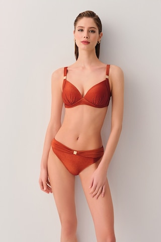 Suwen Jenny Aksesuarlı Bikini Alt Sb2547513871387 Parlak Tarçın