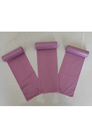 Pembe Çöp Poşeti 50x60 Cm 15'li Rulo, 5 Rulo 75 Adet