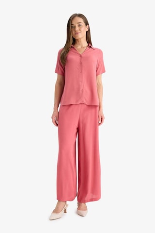 Defacto Culotte Geniş Paça Krinkıl Viskon Kapri C9565ax25smbr275 Bordo