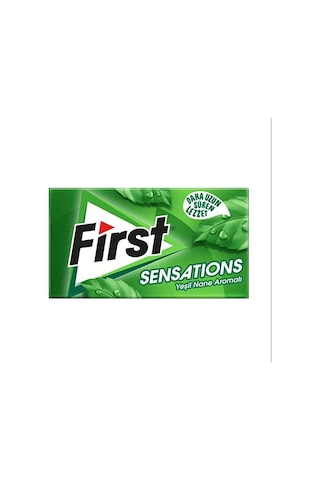 First Sensations Yeşil Nane Aromalı Şekersiz Tatlandırıcılı Sakız 3'lü