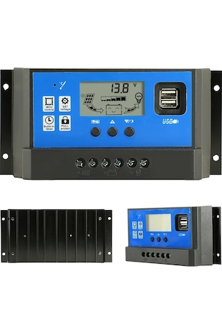Unichrome 40A Pwm 12V-24V Solar Güneş Paneli Akü Şarj Kontrol Cihazı
