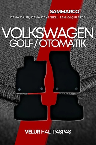 Volkswagen Golf 8 Otomatik 2025 Halı Paspas Velur Paspas Kumaş Paspas Oto Paspas