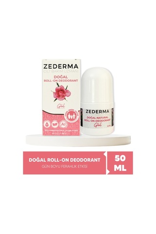 Zederma Doğal Roll-on Deodorant Gül