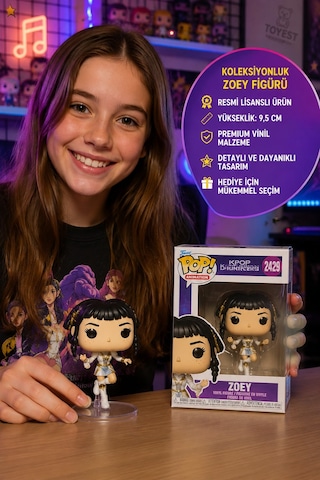 Funko Pop Animasyon: Kpop Demon Hunters - Zoey - Koleksiyon Vinil Figür 2429