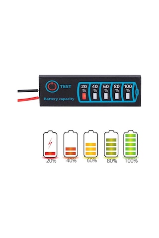 5-30v Pil Kapasite Göstergesi 2s / 8s Li-ion Lifepo4 Kurşun Asit Batarya Akü Seviye Kapasite