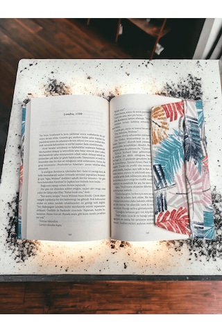 Yaprak Desenli - Ayarlanabilir Kitap Kılıfı - Su Geçirmez Kumaş