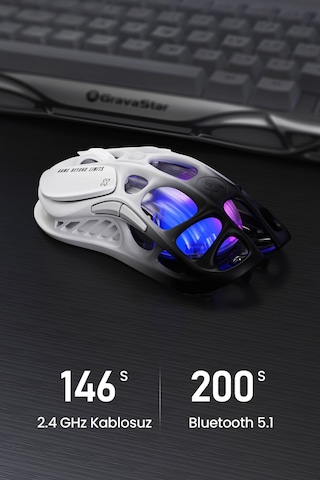 Gravastar Mercury M1 Pro Kablosuz 26000 Dpı Oyun Mouse