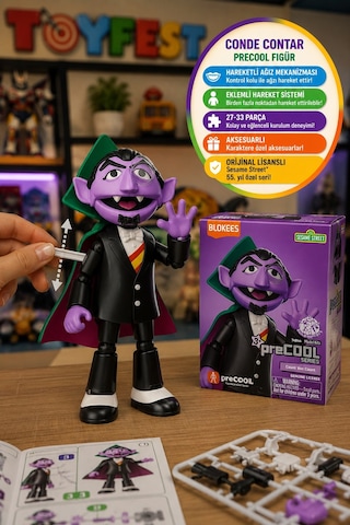 Susam Sokağı Count Von Count Blokees Sesame Street Blokees Count Von Count Figür Model Kit 14 Cm