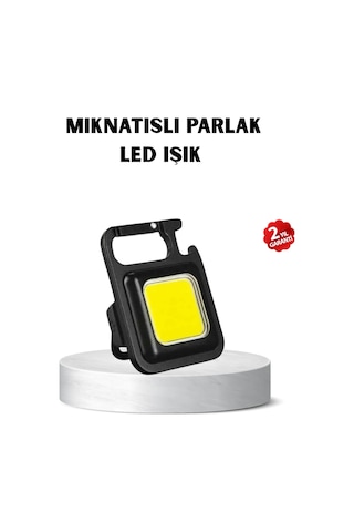 Usb Type-c Şarjlı Mini Fener - Manyetik, Katlanabilir Ve Şişe Açacaklı Tasarım
