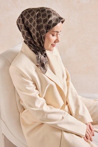 Silk Home Twill İpek Eşarp Zincir Kahverengi Çok Renkli