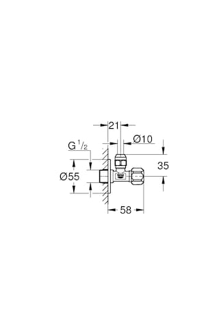 Grohe Ara Musluk Filtreli 1/2"x3/8" - 22018000 Krom