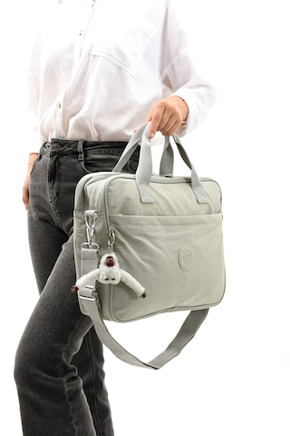 Özer-3027 Sanmorris Unisex Krinkıl Suya Dayanıklı Çapraz-el Askılı Evrak Ve Laptop Çantası Açık Gri