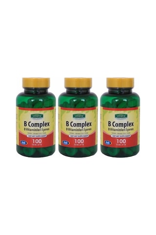 Vitapol Vitamin B Complex 3X100 Tablet Ağustos 2024