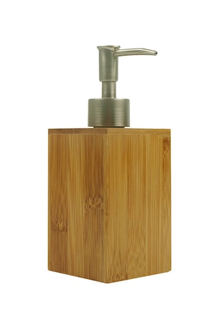 Reedark 220ml Bambu Sıvı Sabunluk - Banyo Ve Mutfak İçin Şık Ve Pratik Pompalı Dispenser Kahverengi