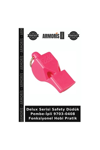Delux Serisi Safety Düdük Pembe-ipli 9703-0408 Fonksiyonel Hobi Pratik