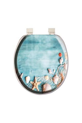 Softy Classic Desenli Yumuşak  Klozet Kapağı Beyaz