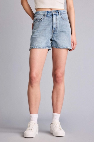 Defacto %100 Pamuk Mom Fıt Yüksek Bel Crop Fit Jean Şort H0638ax26smnm39 Mavi-nm39