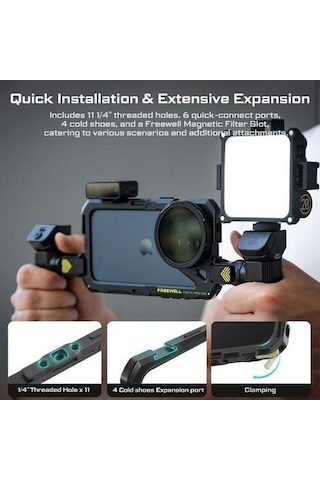 Freewell İphone 16 Pro Max İçin Genius Rig Kafesi