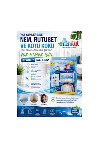 Nem Alıcı Rutubet Giderici 5 Kg 10'li Paket Koku Ve Küf Önleyici