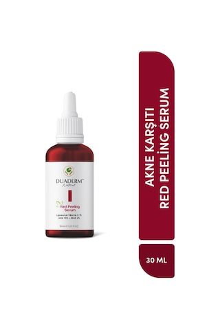 Akne Karşıtı, Onarıcı Red Peeling Serum Aha 10% + Bha %2+ Liposomal Vit E 1% 30 Ml