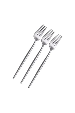 Limon Ve Fondü Çatalı Seti, Gümüş Renk, 6 Parça, Çelik, 13 Cm Diğer