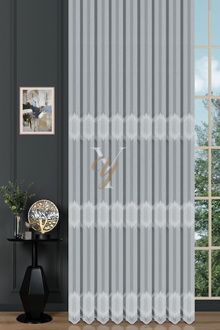 12p9480 Tül Perde V-fikse Ekru