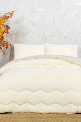 Elart Victor Comfort Uyku Seti Çift Kişilik Wellsoft 3 Parça 195x215 Cm Krem Krem