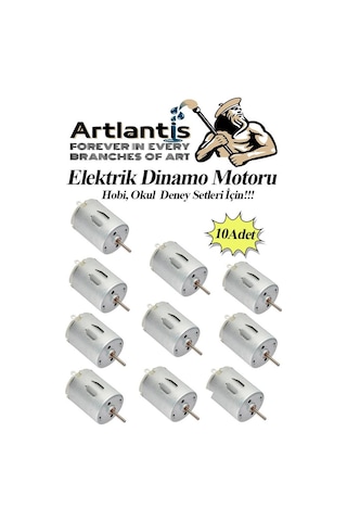 Dinamo Motoru 6 V 10 Adet Elektrik Üreten Motor Eğitici Hobi Okul Deney Elektrik Motoru Deneyler İçin