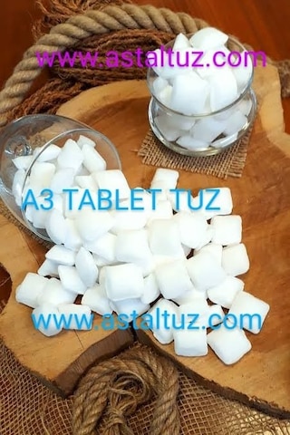 Tablet Tuz A3 Rafine Tablet Tuz 25 Kg Su Arıtma Yumuşatma Tuzu Tse Belgeli
