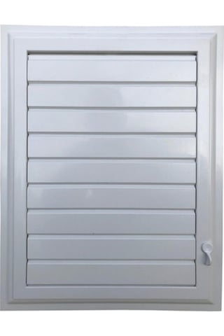 Panjurmatix Beyaz Plastik Menfez Banyo Wc Havalandırma Menfezi 25x45 Cm