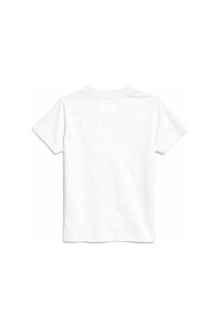 Mixray 2078 Kadın %100 Pamuk Ayıcık Nakışlı Bisiklet Yaka T-shirt Beyaz