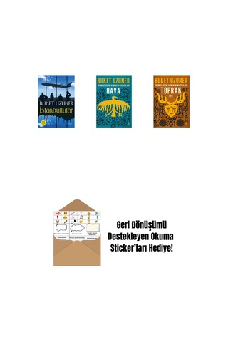 İstanbullular + Uyumsuz Defne Kaman'ın Maceraları - Hava + Uyumsuz Defne Kaman'ın Maceraları - Toprak + Okuma Sticker'ları