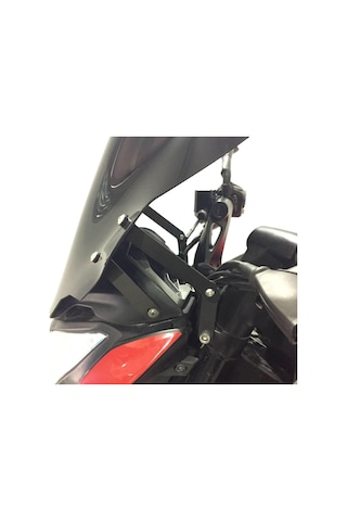 GP Kompozit Bajaj Pulsar NS 200 2011-2024 Uyumlu Ön Tur Camı Siyah 40 cm