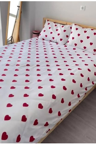Totem Desenli Lastikli Çarşaf Seti - Tek/ Çift/ Battal Boy Bordo - Kırmızı - Beyaz