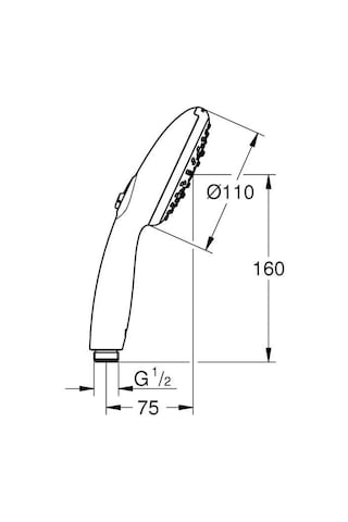 Grohe Tempesta 110 El Duşu, 3 Fonksiyonlu Krom, 28419003
