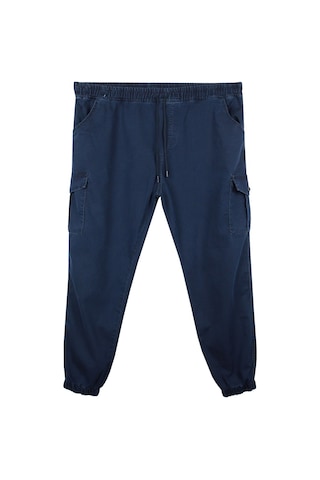 Erkek Büyük Beden 100-156 Kilo Arası İçin Uygun Kargo Cepli Jogger Kot Pantolon Lacivert