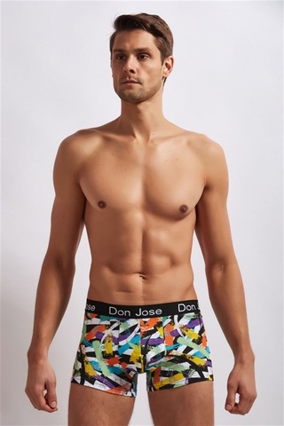 Josejuan 6'Lı Erkek Boxer Baskılı Koton Likralı 54502 - Xl