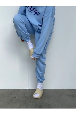 Kadın Bebe Mavisi Ellore Oversize Eşofman Altı Bebe Mavisi-152333