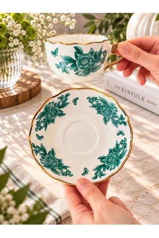 2 Kişilik Spring Kahve Fincanı Seti-7619 Çok Renkli