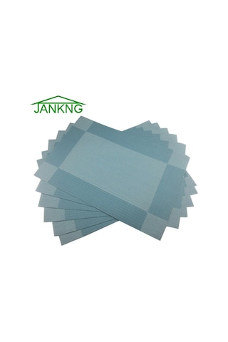 Mavi Mavi 6 Adet/grup Placemat Yemek Sofra Takımı Bej Pvc Masa Mat Placemats Pedleri Kase Coaster Mutfak Aksesuarları Mavi