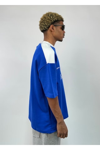 Zaee Italia Heritage Oversize Tişört Mavi