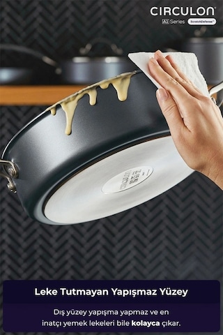 Circulon 24 8 Cm Kapaklı Sığ Tencere Çok Renkli