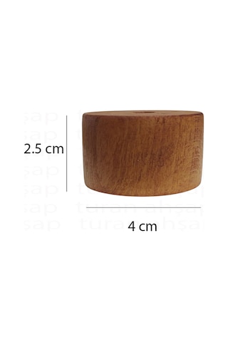 Sandalye - Masa - Mobilya - Ünite - Koltuk- Kanepe- Ahşap Ayak Takoz Yükseltici - 2.5 Cm Ceviz
